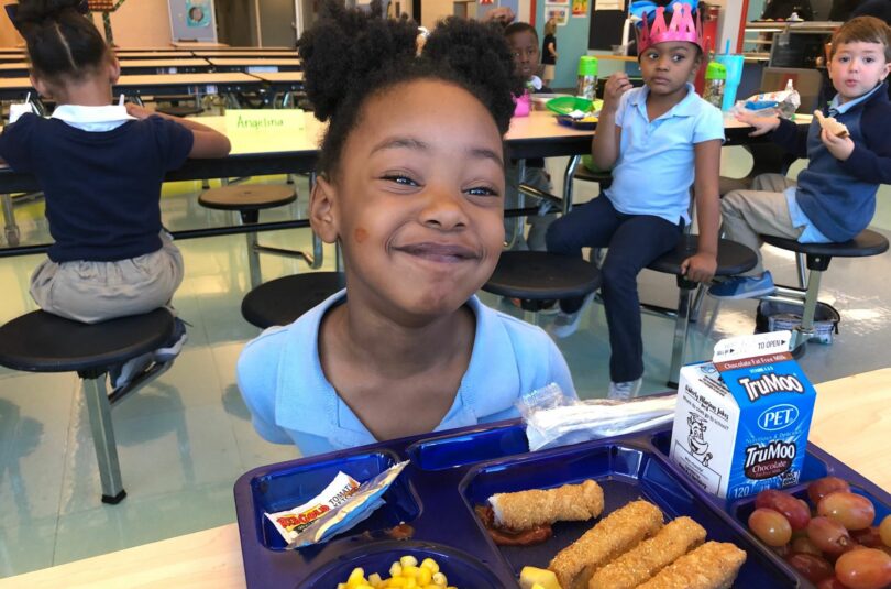 An example of a school meal served in Greenville Schools