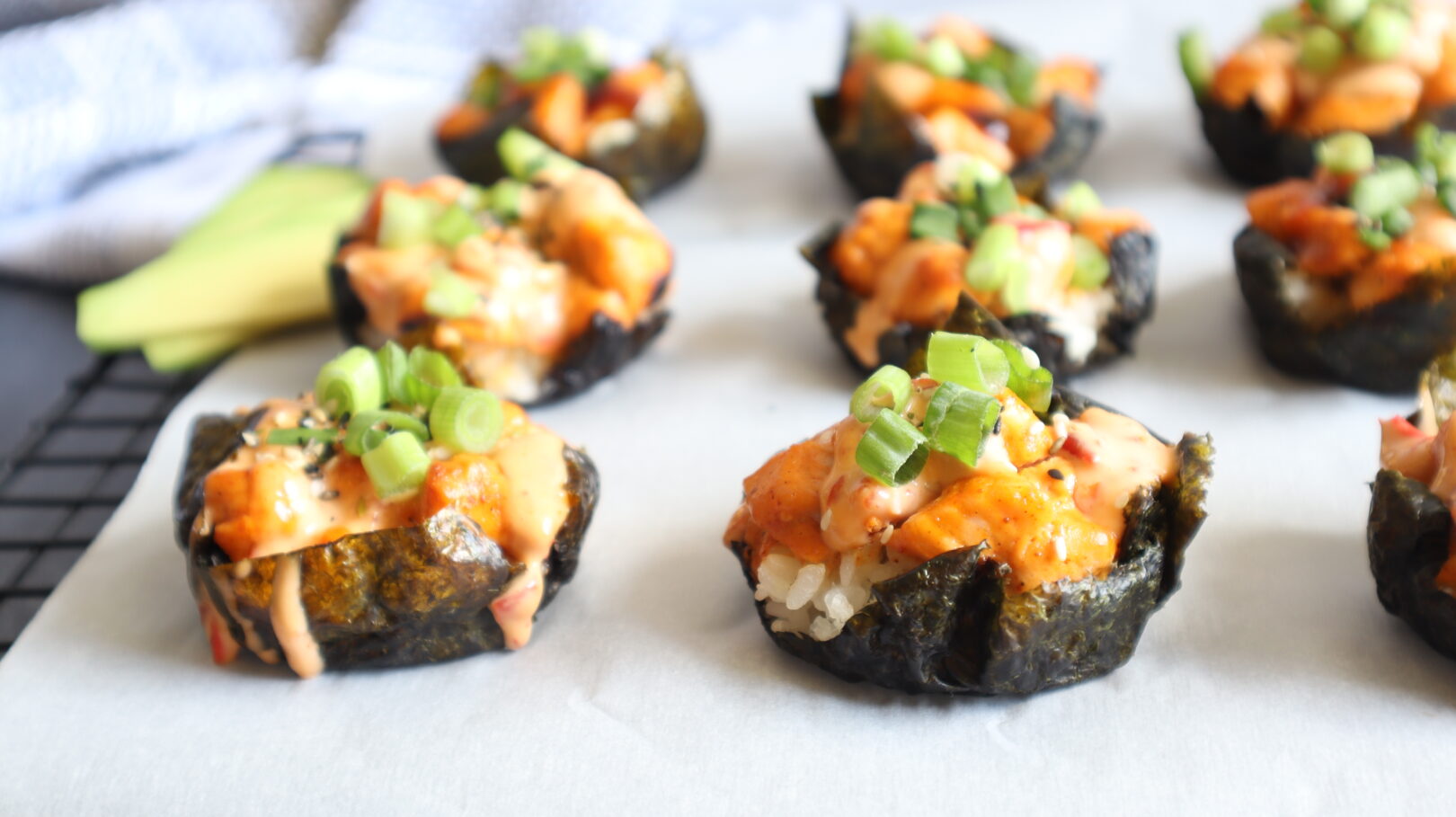 Salmon Sushi Cups