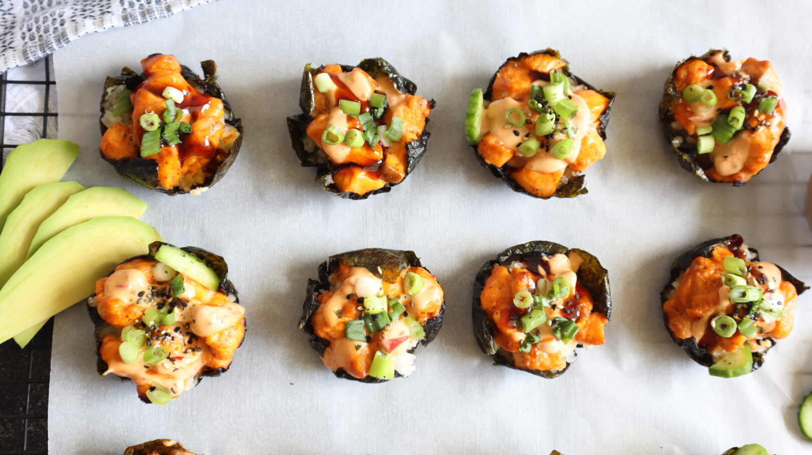 Salmon Sushi Cups